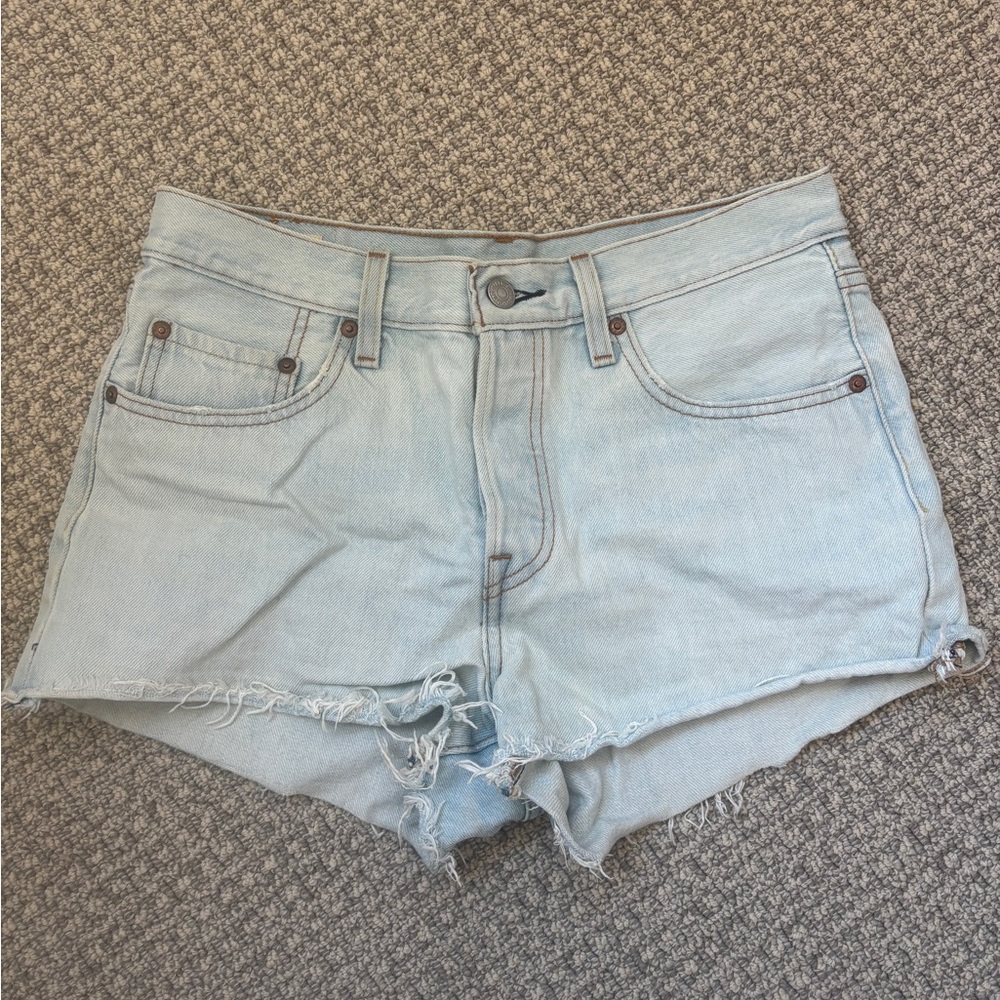 Light Blue Denim Shorts